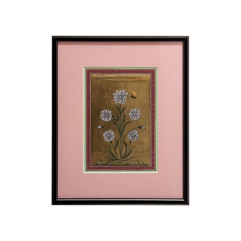 Hand-Painted Contemporary Indian Botanical Painting