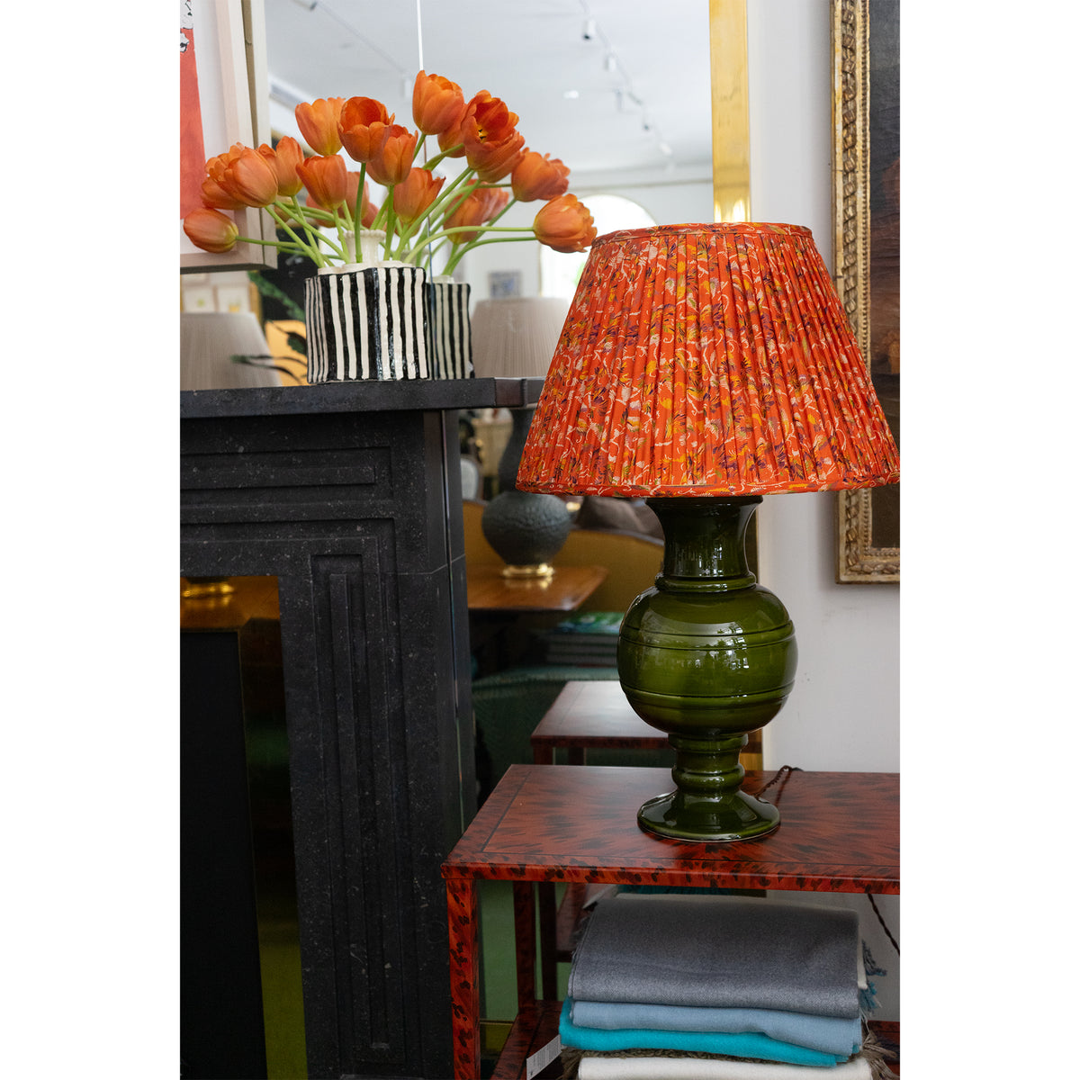 Jean Roger Renaissance Lamp in Khaki Green