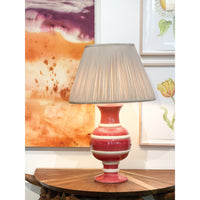 Jean Roger Renaissance Lamp in Pink with Ivory Bands