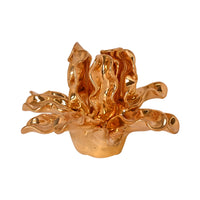 Jean Roger Seaweed Candleholder in Gold