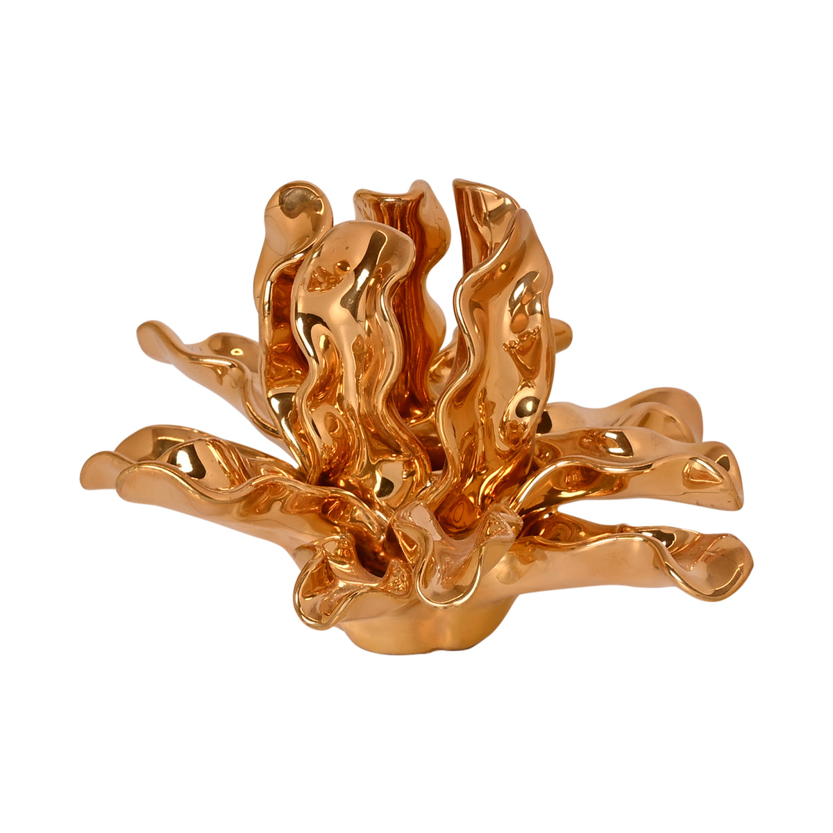 Jean Roger Seaweed Candleholder in Gold