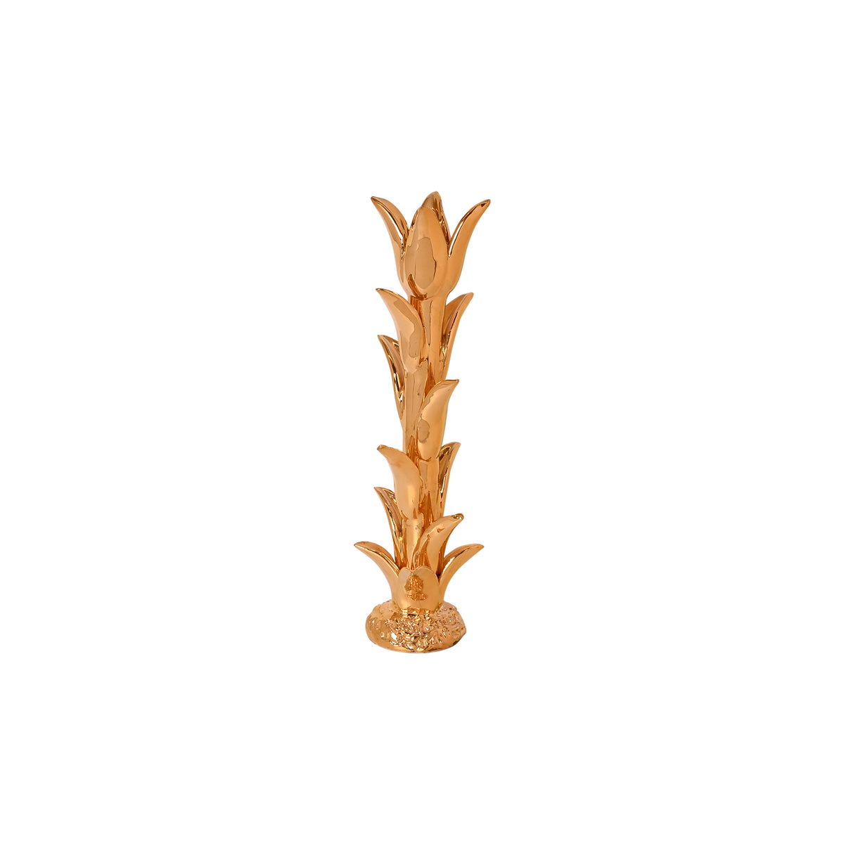 Jean Roger Tulip Candlestick in Gold