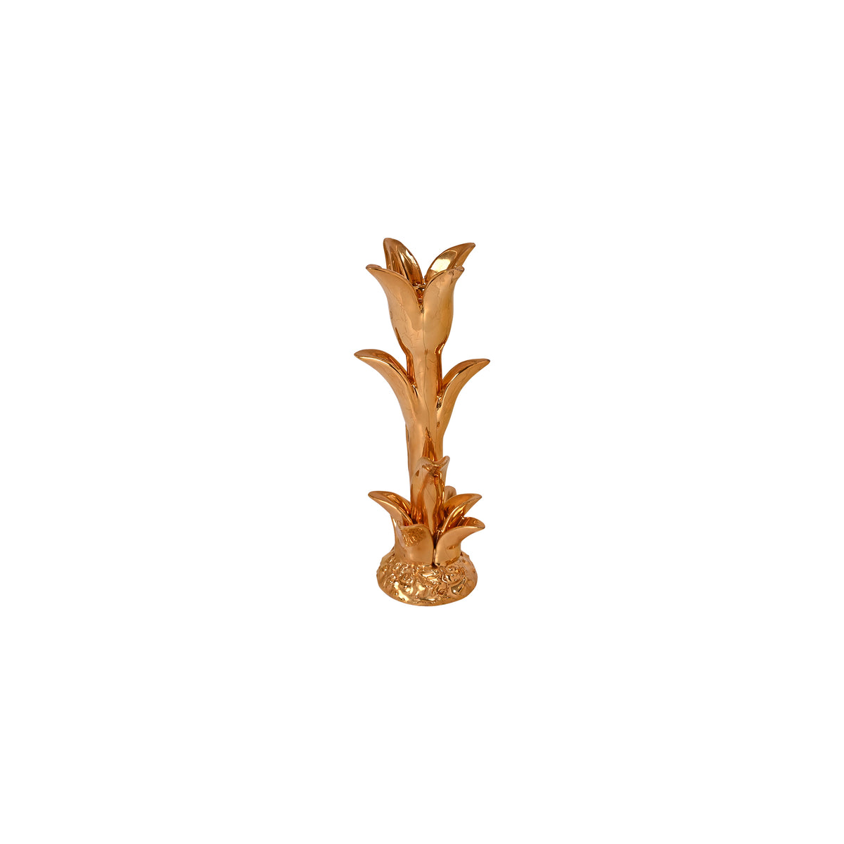 Jean Roger Tulip Candlestick in Gold
