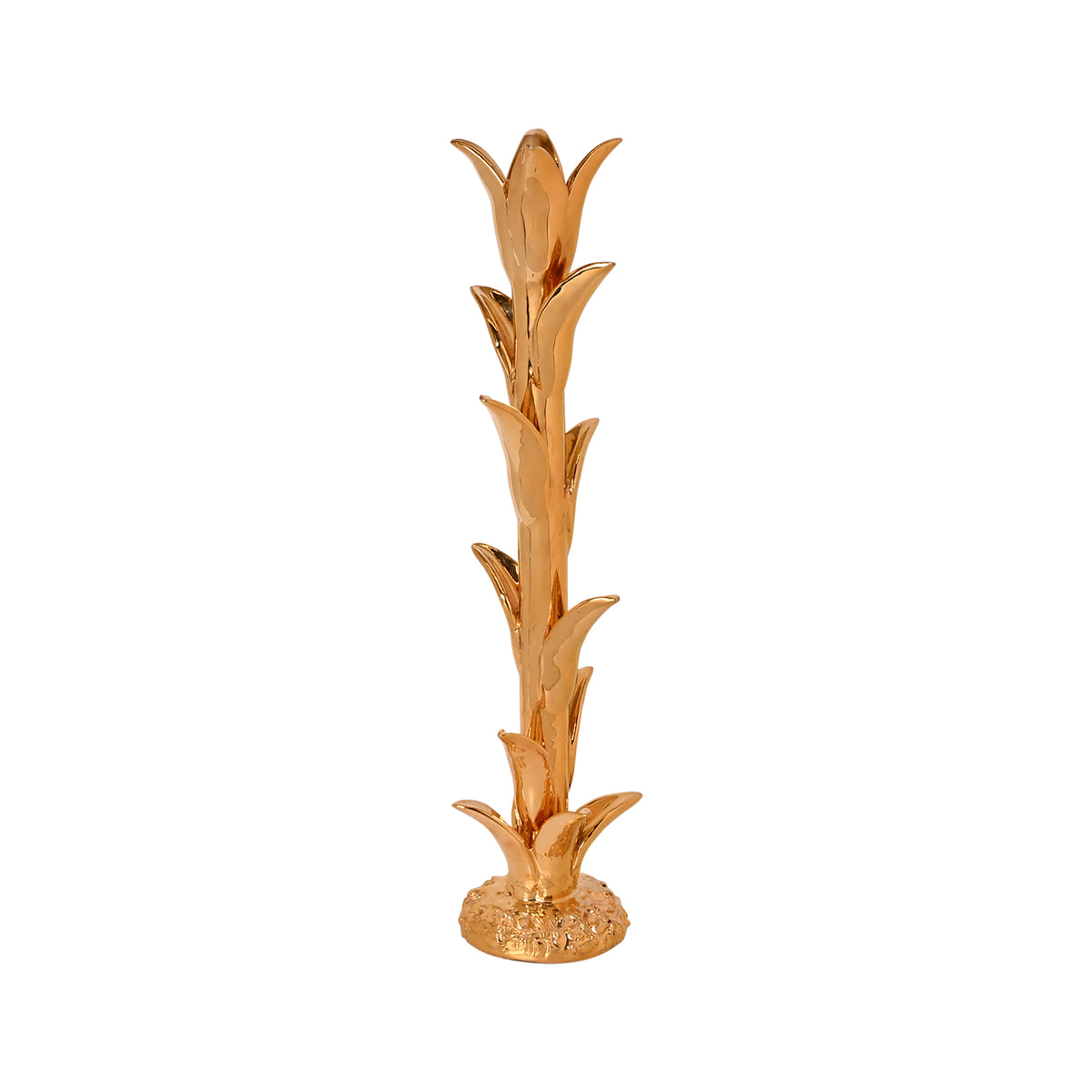 Jean Roger Tulip Candlestick in Gold