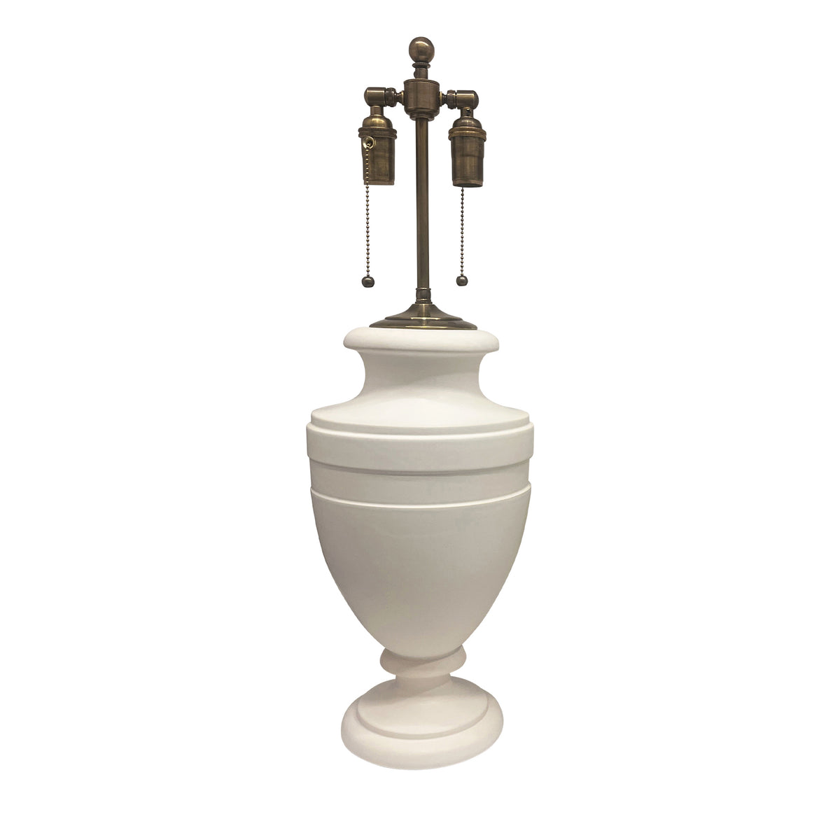 Jean Roger Large Mazarin Lamp in Matte White