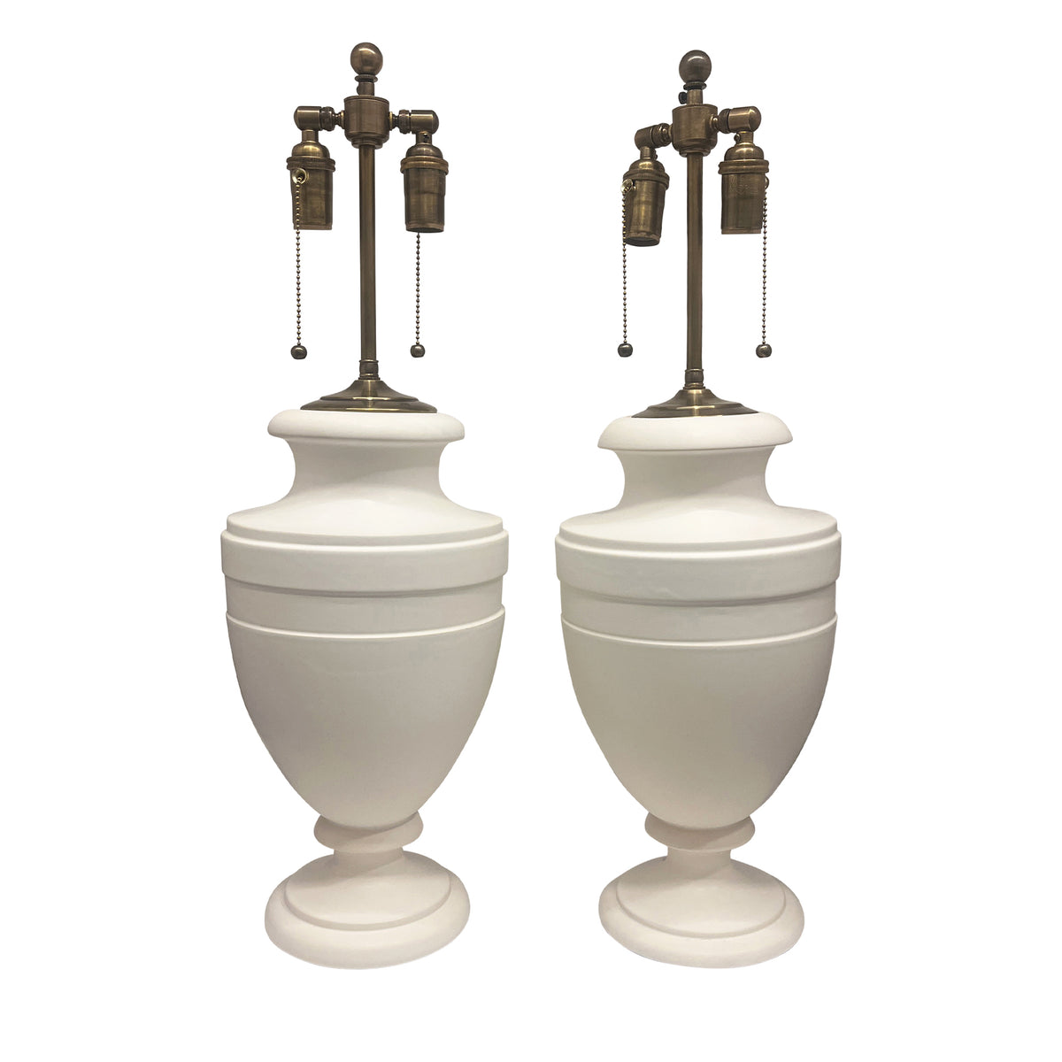 Jean Roger Large Mazarin Lamp in Matte White