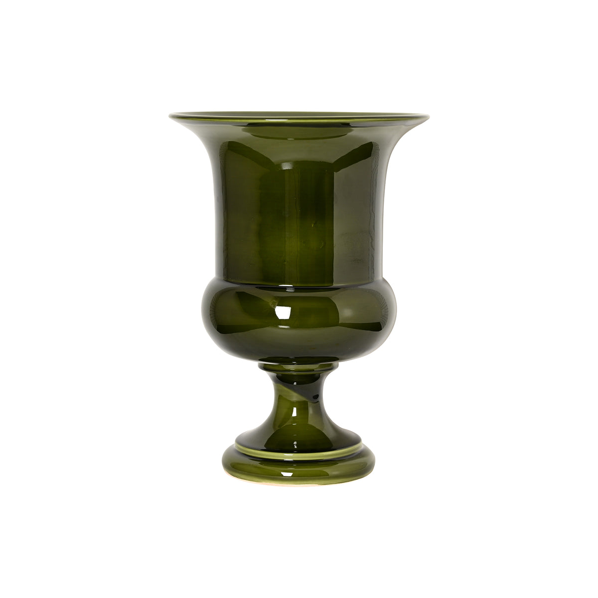 Jean Roger Medium Medici Urn in Khaki Green