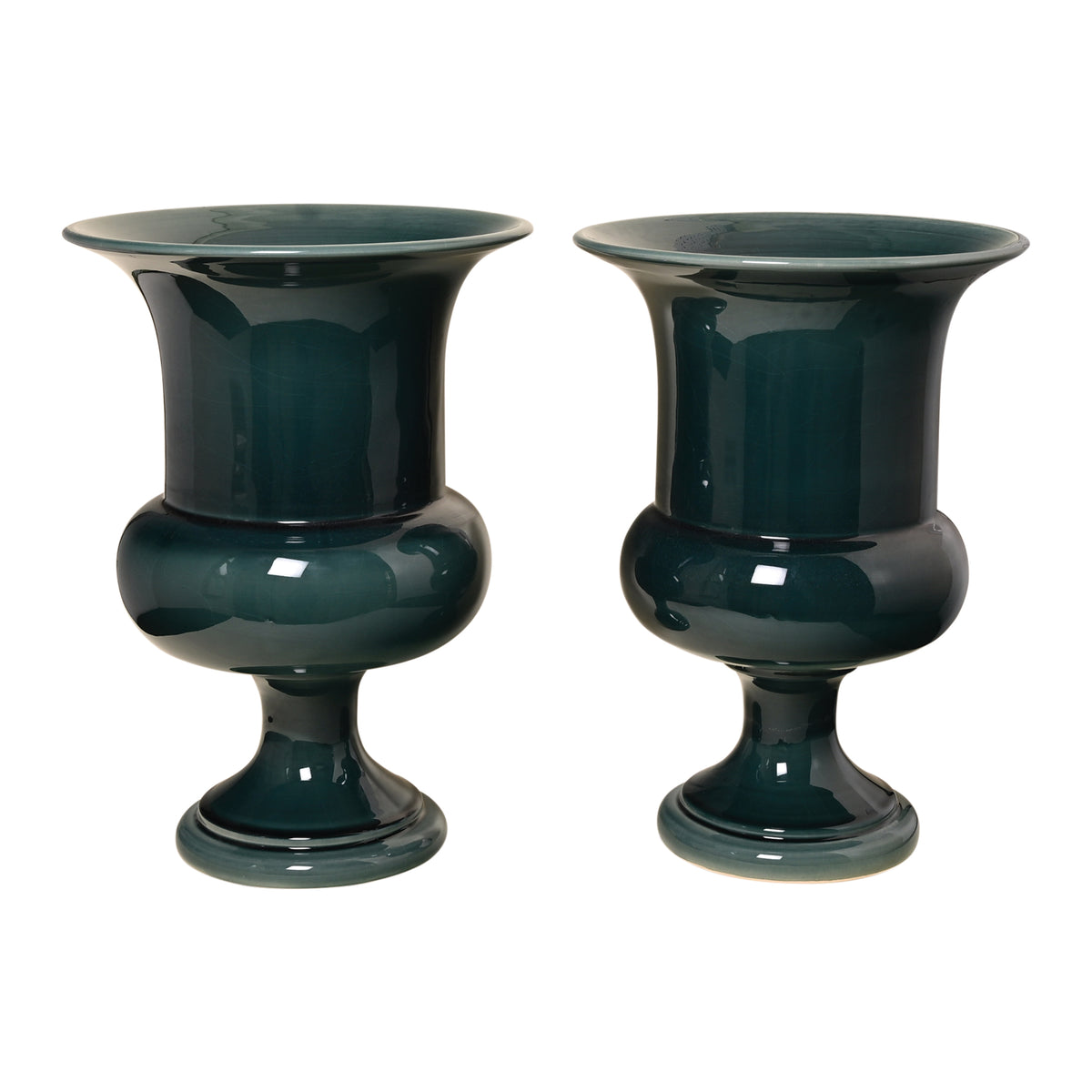Jean Roger Medium Medici Urn in Peacock