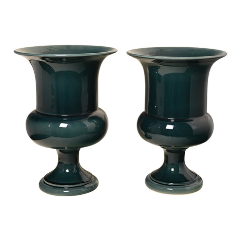 Jean Roger Medium Medici Urn in Peacock