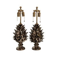 Jean Roger Medium Flame Finial Lamp in Platinum