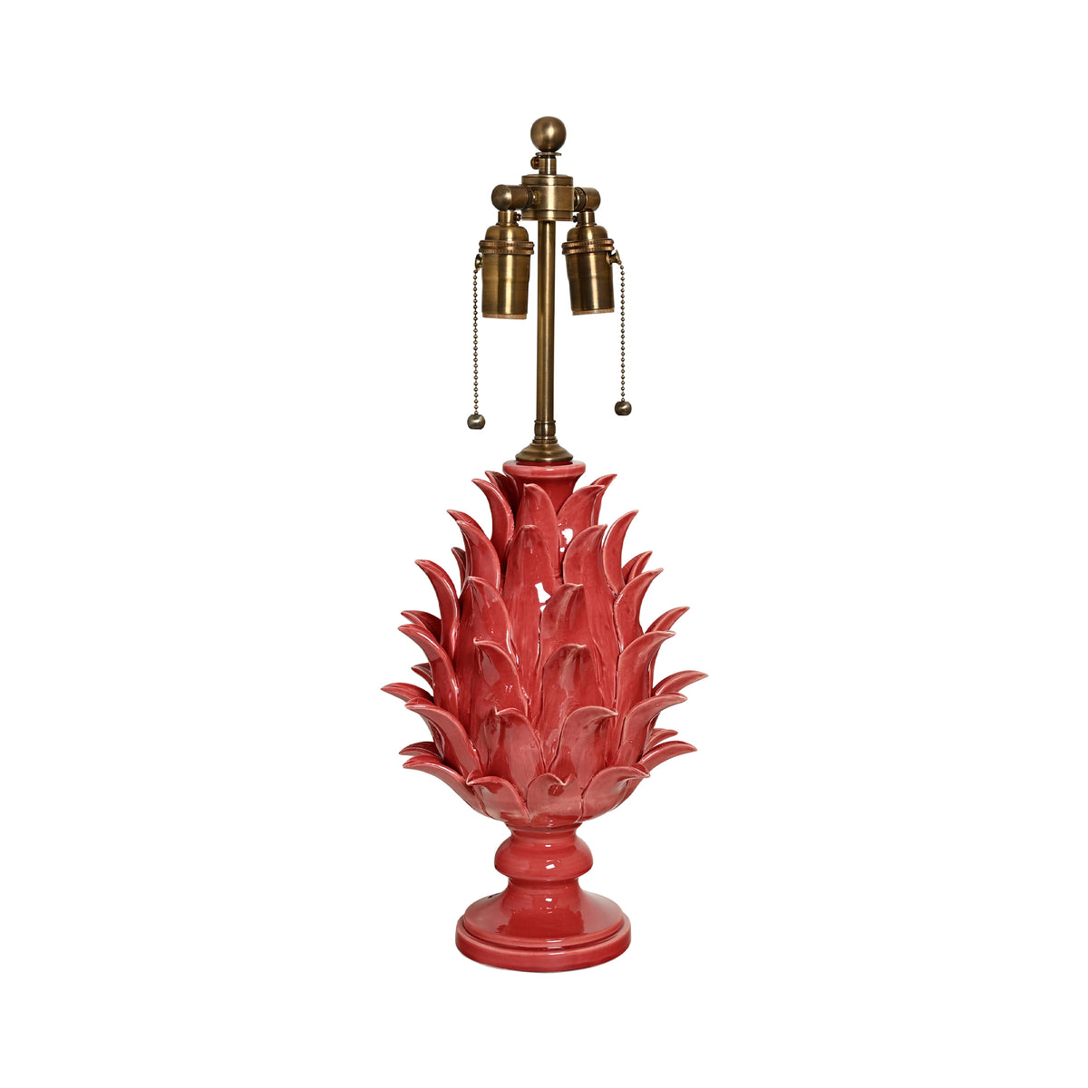 Jean Roger Medium Flame Finial Lamp in Rose