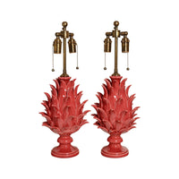 Jean Roger Medium Flame Finial Lamp in Rose