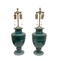 Jean Roger Medium Mazarin Lamp in Peacock Blue