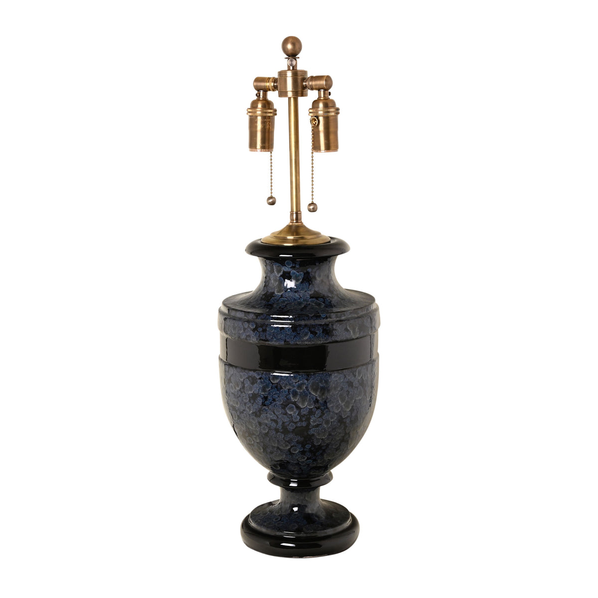 Jean Roger Medium Mazarin Lamp in Jellyfish with Black Bands