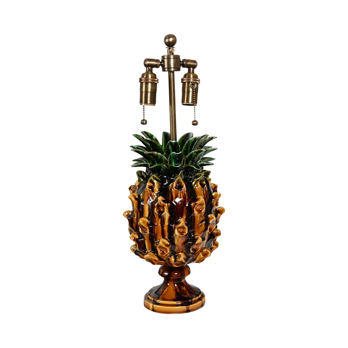 Jean Roger Pineapple Lamp in Ochre Drip
