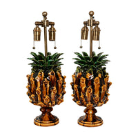 Jean Roger Pineapple Lamp in Ochre Drip