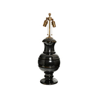 Jean Roger Renaissance Lamp in Cricket Glaze with Black Bands