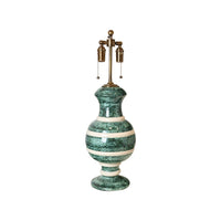 Jean Roger Renaissance Lamp in African Jasper with Ivory Bands