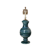 Jean Roger Renaissance Lamp in Peacock with Navy Bands