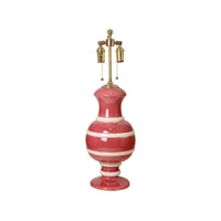 Jean Roger Renaissance Lamp in Pink with Ivory Bands