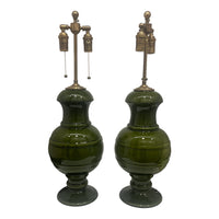 Jean Roger Renaissance Lamp in Khaki Green