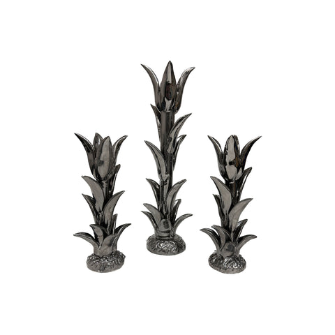 Jean Roger Tulip Candlestick in Silver