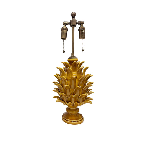 Jean Roger Medium Flame Finial Lamp in Miel