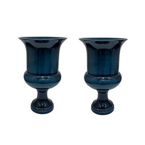 Jean Roger Medium Medici Vase in Navy