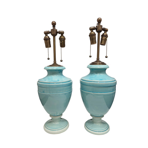 Jean Roger Medium Mazarin Lamp in Celadon