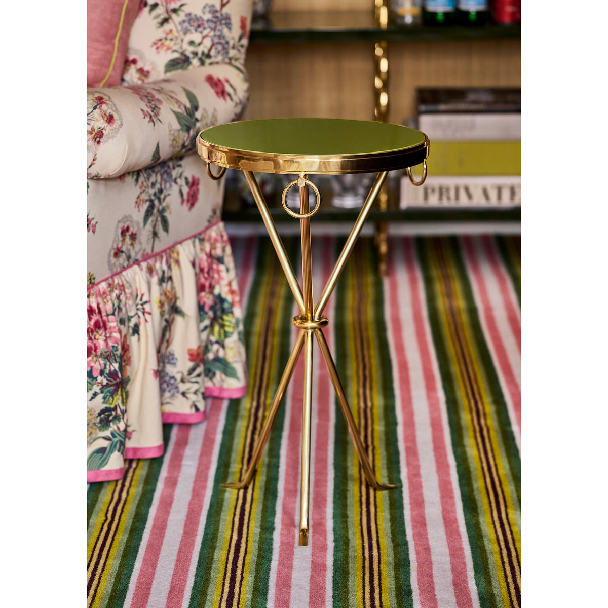 KRB Drinks Table with Brass