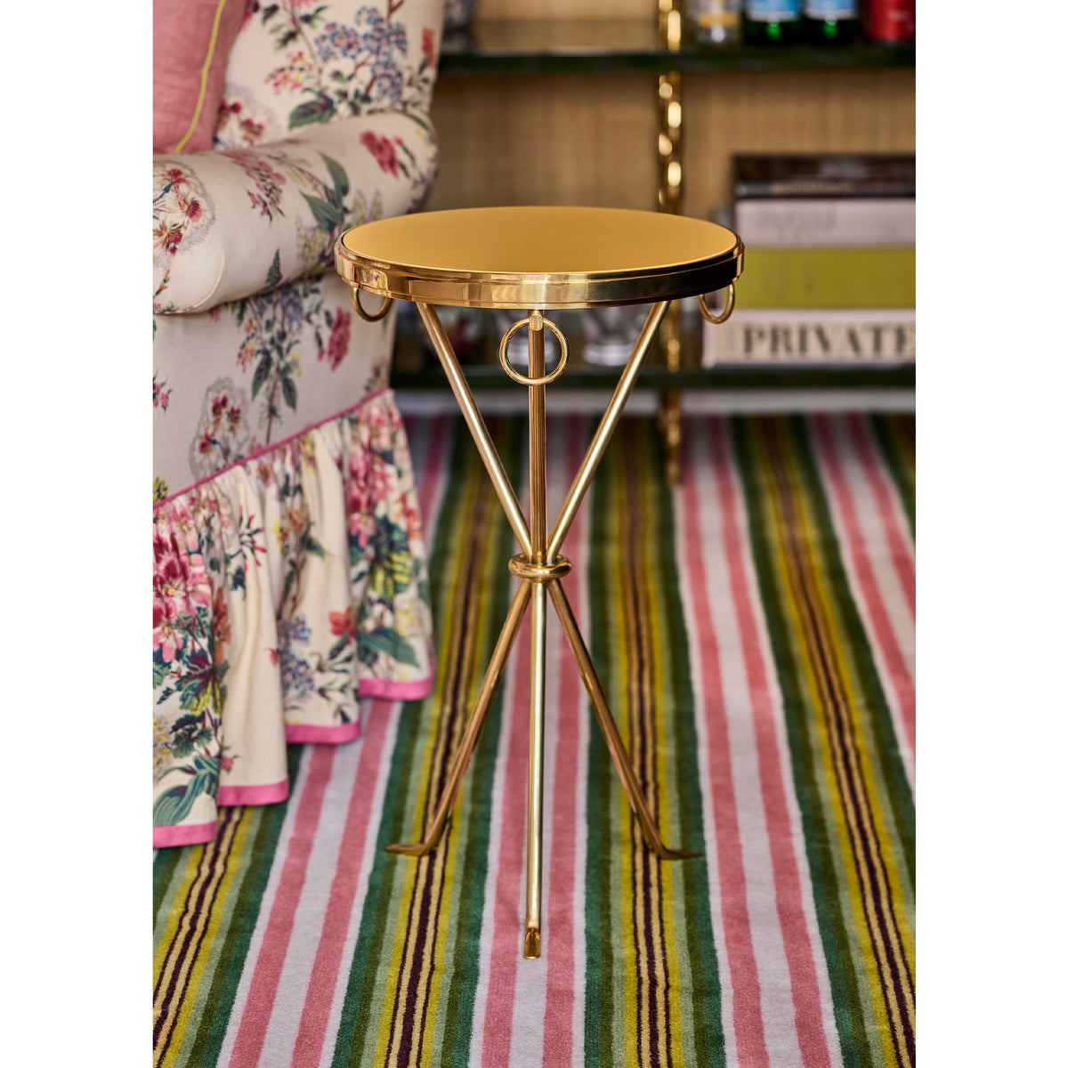 KRB Drinks Table with Brass