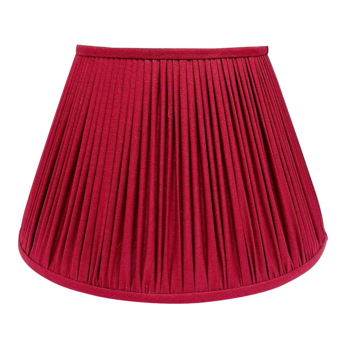Cherry Red Linen Lampshade