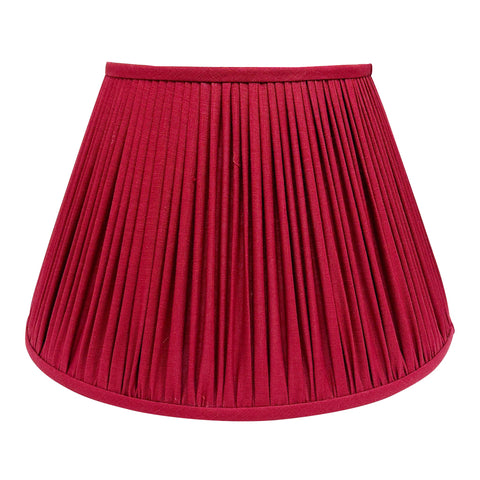 Cherry Red Linen Lampshade