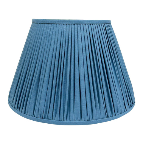 French Blue Linen Lampshade