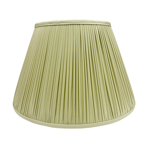 Celadon Silk Hand-Shirred Lampshade