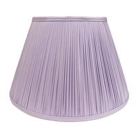 Lilac Silk Hand-Shirred Lampshade