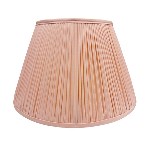 Pale Pink Silk Hand-Shirred Lampshade