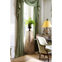 KRB Hand-Painted Square Pedestal in Albino Faux Tortoise