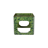 KRB Hand-Painted Cloud Stacking Table in Alligator Faux Tortoise