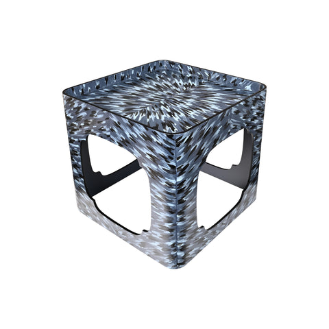 Hand-Painted Cloud Stacking Table in Lapis Blue