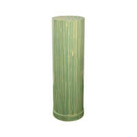 KRB Hand-Painted Round Pedestal in Fern Faux Bois
