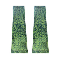 KRB Hand-Painted Square Pedestal in Alligator Faux Tortoise