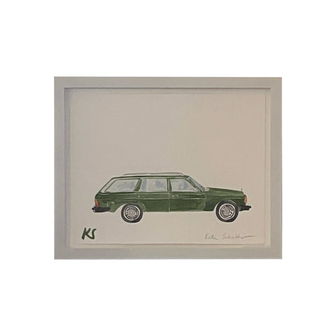 Kate Schelter, Green Mercedes 1979 300TD Diesel Station Wagon