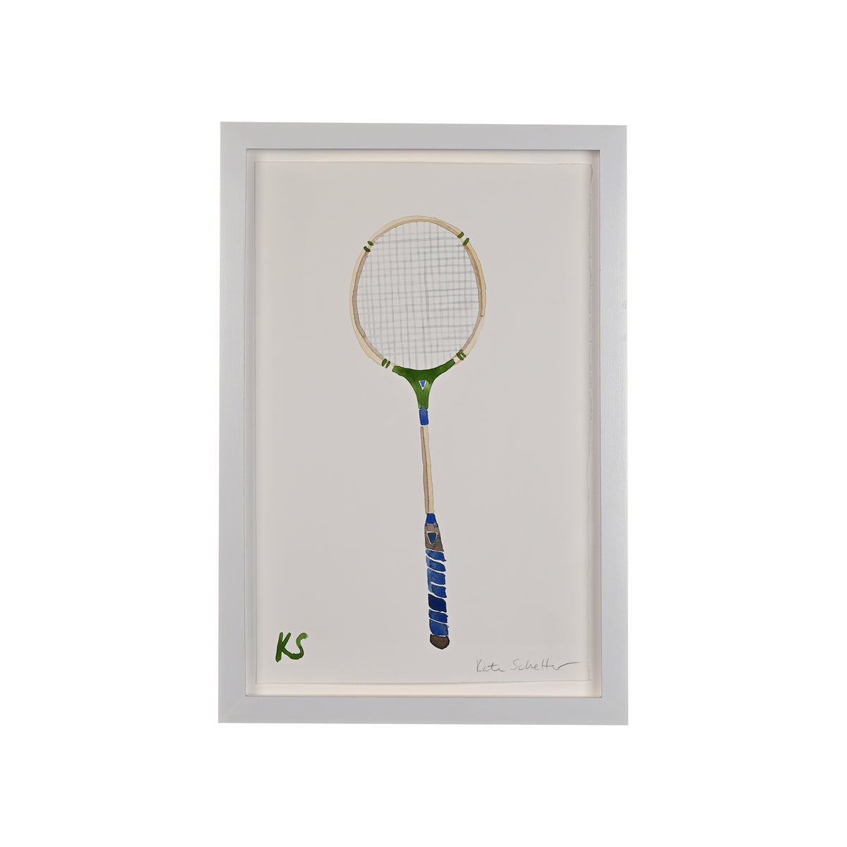Kate Schelter, Badminton Racket with Green and Blue
