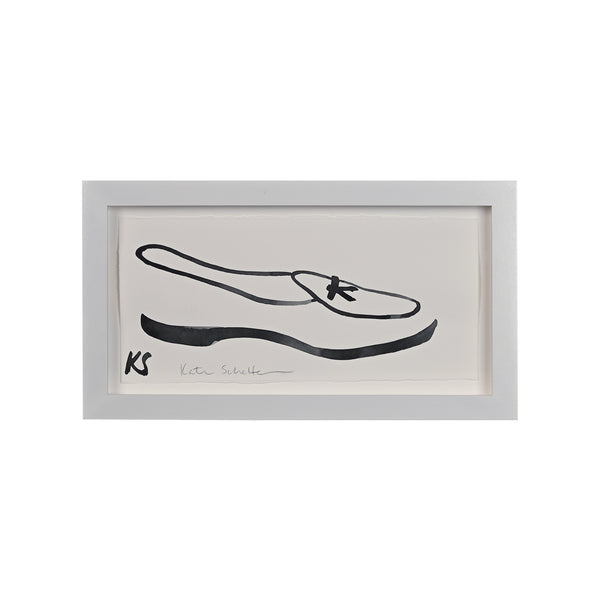 Kate Schelter, Belgian Shoe White Black Piping