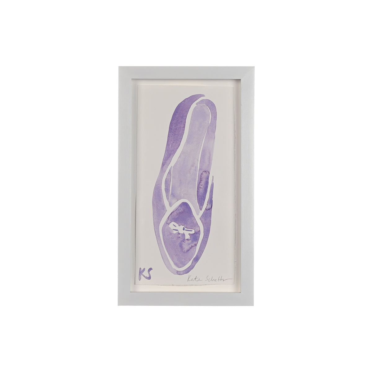 Kate Schelter, Belgian Shoe Lavender White Piping