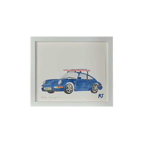 Kate Schelter, Porsche 911 Ski Rack Blue