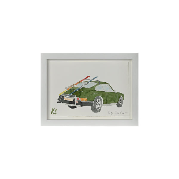 Kate Schelter, Porsche 911 Green Ski Rack