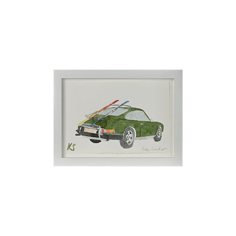 Kate Schelter, Porsche 911 Green Ski Rack