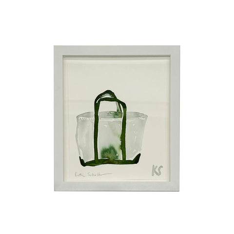 Kate Schelter, LL Bean Boat + Tote Bag Green Handle